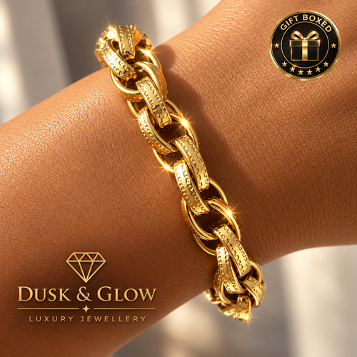Luxury gold belcher bracelet - belcher,
