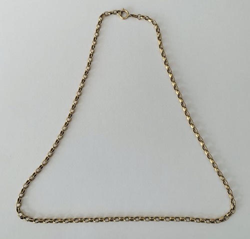 9ct gold belcher - chain, 46cm