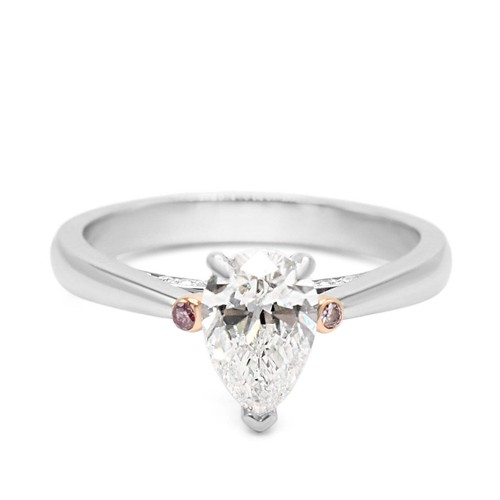 Boodles pear brilliant pink - brilliant, &