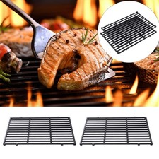 2PCS Cast Iron Cooking Grates BBQ Rack for Weber Spirit II 300 Series Gas Grills