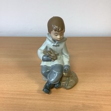 Lladro Nao Boy With rabbit &