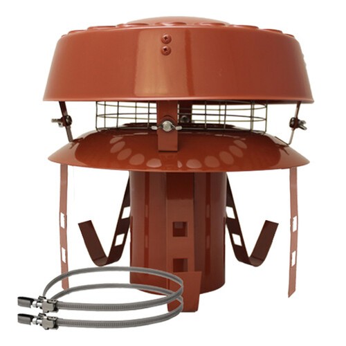 Flue terminal terracotta pot - terminal,