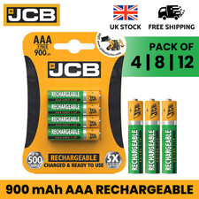 JCB AAA RECHARGEABLE BATTERIES