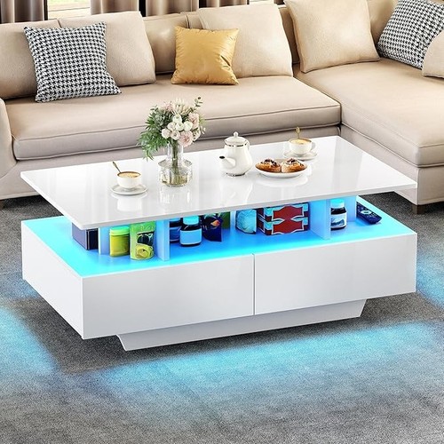 High gloss coffee table with - high,