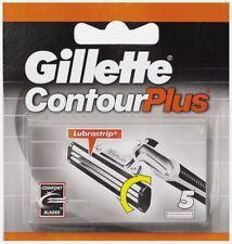 ORIGINALI GILLETTE CONTOUR PLUS 5 LAME RICAMBIO BARBA RICARICHE LAMETTE