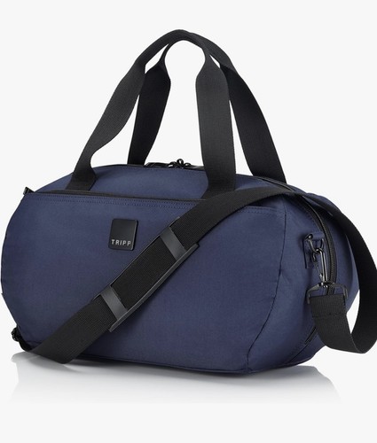 Tripp retro navy blue holdall - retro,