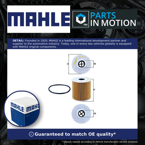 Oil filter ox339 mahle - oil,