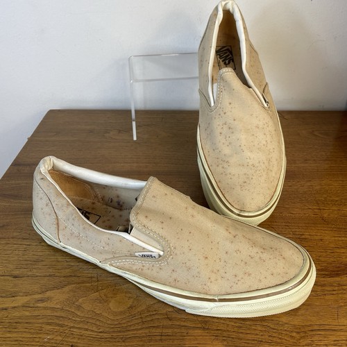 Vtg vans authentic cream tan - cream,