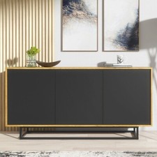 160cm Loft Retro | Industrial Sideboard | Vintage Oak | TV Unit | Cabinet
