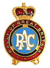 Vintage Old The RAC Motor Car Rally Of Great Britain Participants Enamel Badge