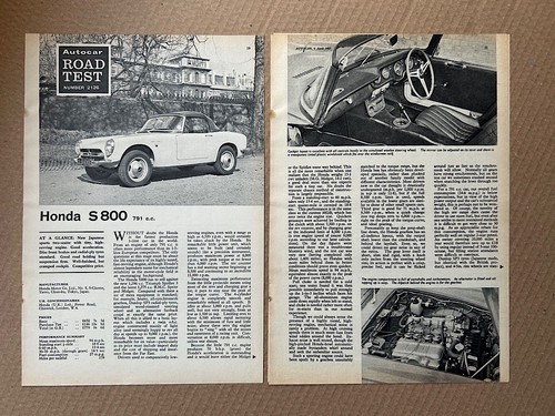 Honda s800 autocar - s800,