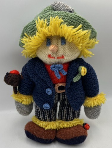Hand knitted scarecrow sam - knitted,