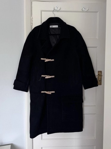 Zara black wool blend - blend, coat