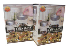 Coin Counter Digital LCD Display Jumbo Jar Sorter Money Bank Box Counts Coins x2