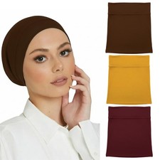 3 Pcs Womens Hijab Bonnet Cap