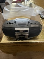 Aiwa CSD-ES225 portable stereo radio cassette and CD player.