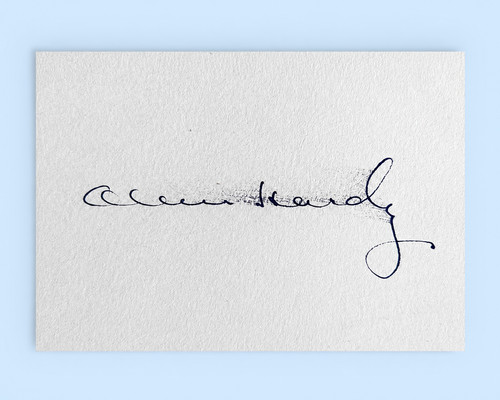 Oliver hardy signed - signed, &