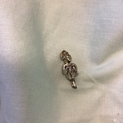 Vintage silver tone charm - vintage,