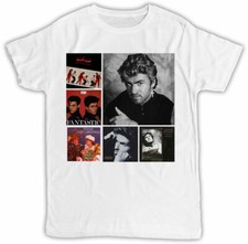 GEORGE MICHAEL T-SHIRT WHAM LAST CHRISTMAS POSTER RETRO GIFT DESIGNER FASHIO 80S