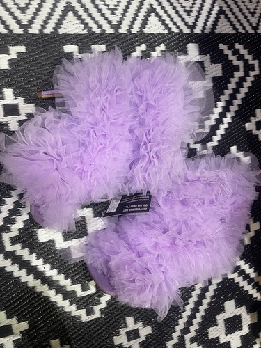 Size ruffle lilac boots - 10,