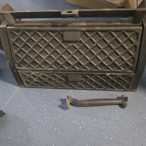 Cast iron black fireplace - iron, for