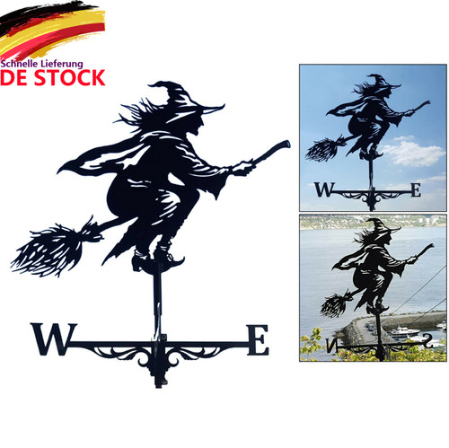 Witch weather vane - vane, iron