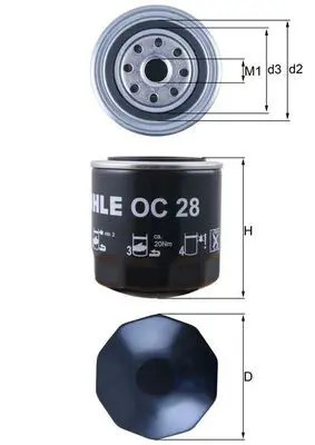 Oil filter spin oc - filter,