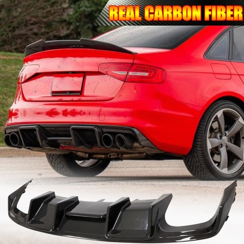 Real carbon rear bumper - carbon,