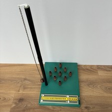 VINTAGE 1970s Table Top Bar Skittles Family Game Casdon Toys Self Righting Pins