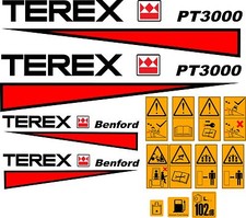 TEREX PT3000 DUMPER DECALS