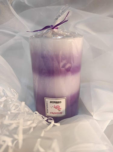 Large orchidea pillar candle - large,