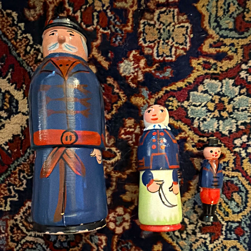Hand painted vintage french - painted,