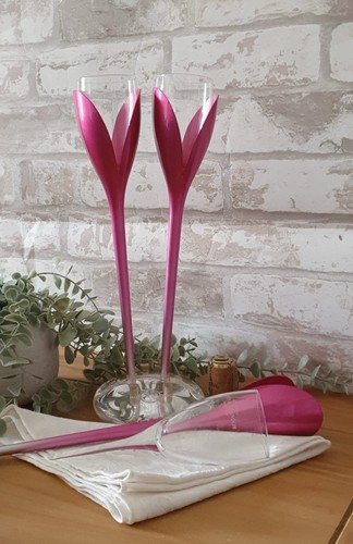 Vintage pink tulip moet - , &