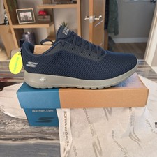 Mens Skechers Go Walk Max Effort Trainers In Navy- Lace-up +Pull Tab. UK Size 9