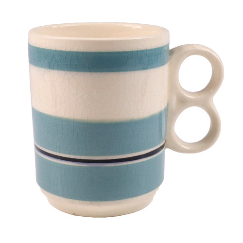 Sadler pottery mug two - pottery, finger