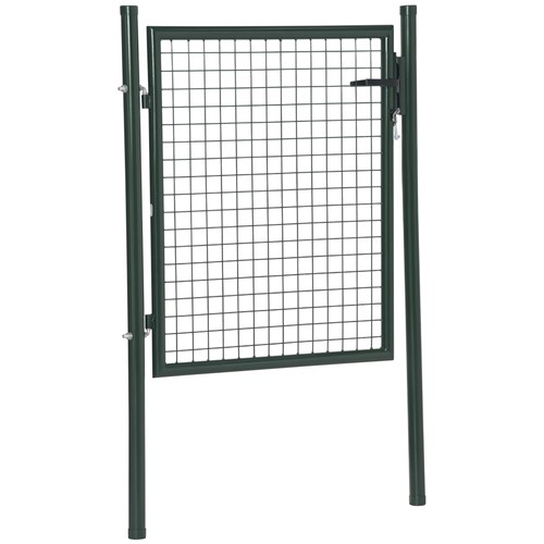 Homcom steel garden - steel, gate