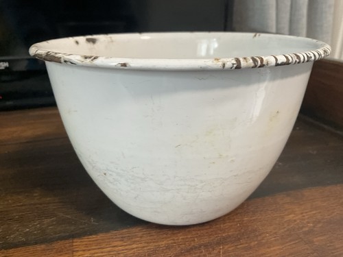Vintage enamel steam pudding - enamel,