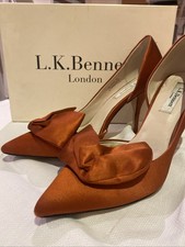 L.K. Bennett Women's Evening/wedding Court Size 6 Balmore Burnt Orange
