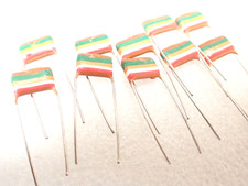 Mullard 250V 15nF 153, Tropical Fish Capacitors FULL LEADS GREAT CONDITION x10pc