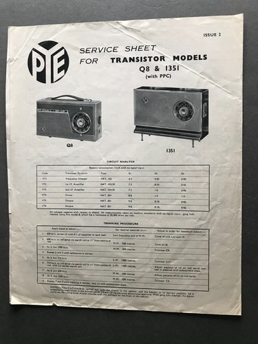 Vintage pye radio cambridge - radio,