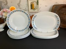RETRO 60'S/70'S JAJ PYREX Milk Glass “CHELSEA” Plates 