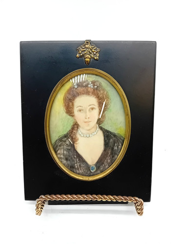 Antique georgian portrait - georgian,