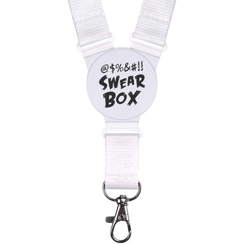 Funny swear box lanyard - swear,