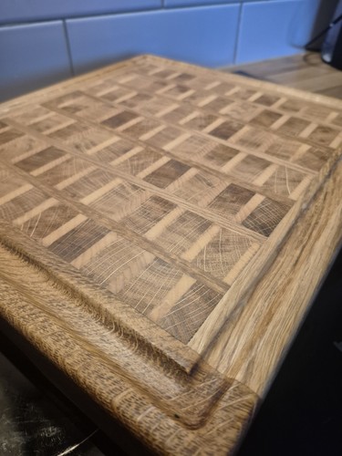 End grain oak - chopping, board