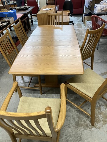 Ercol table chairs - table,