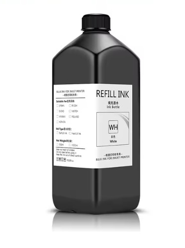 Litre white ink - ink, (hard)