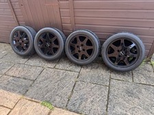 Ford RS TURBO RS1600i Ronal Alloys With 195/50/50 Yokohama Tyres Gloss Black