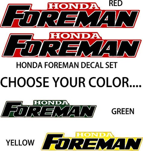 Honda foreman decal graphic - honda,