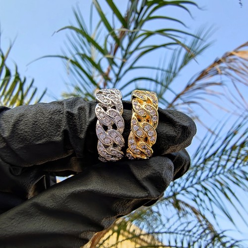 Mens cuban ice out - ice,