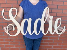 Personalised Wooden Name Large